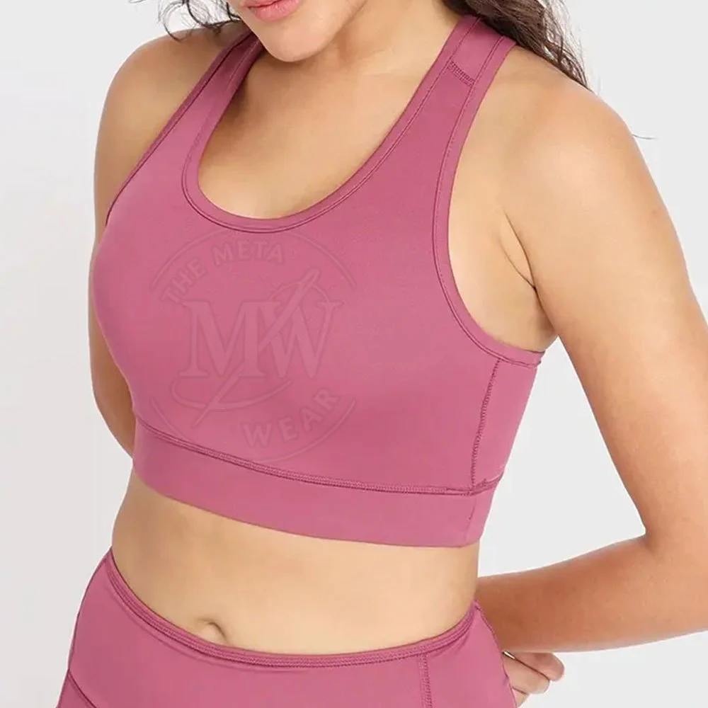 High Quality Best Selling Women's Sports Bra Breathable Gym Clothing with Front Logo Wholesale