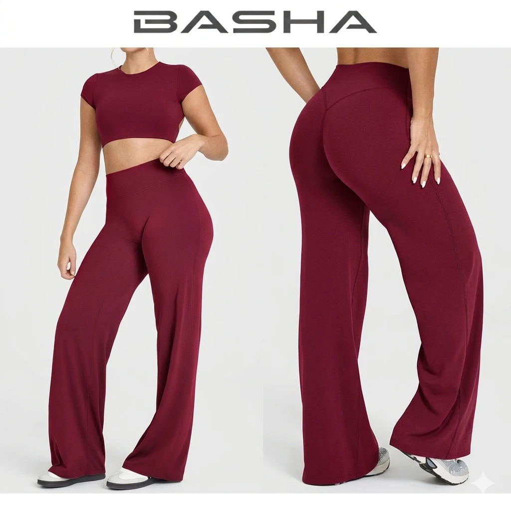 Buttery Soft High Waist Flare Leggings Booty Lift Tummy Control Wide Leg Yoga Pants Women Athleisure Flared Trousers