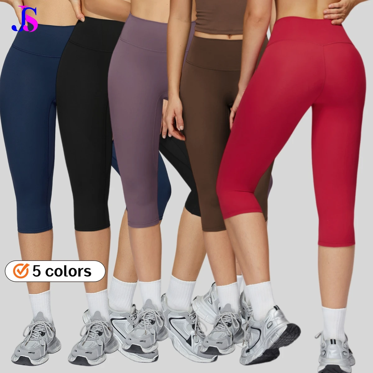 New Style Brushed Solid Yoga Pants High Waist Four-way Stretch Quick-drying Tight-fitting Thin Running Outdoor Fitness Ladies