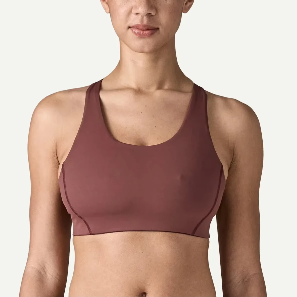 Women's Lightweight Sports Bra with Anti Shock Push Feature Breathable Simple Style for High Intensity Yoga Running Line Pattern