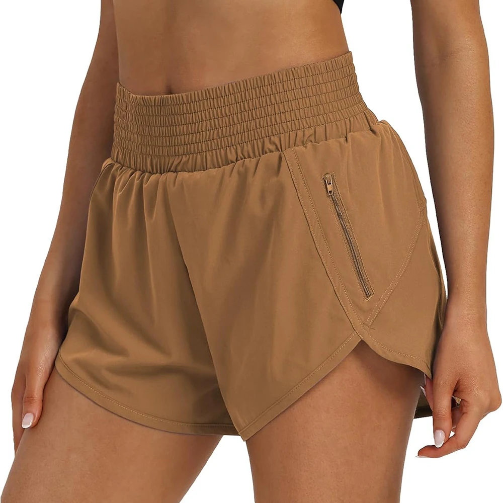 Hot Sales Women Casual Summer Yoga Shorts Mid Waist Breathable Workout Fitness Lift Butt Gym Running Sportswear