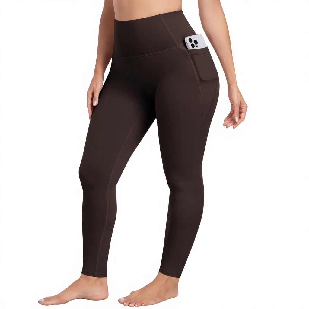 CHRLEISURE Women's High-Waisted Tummy Control Leggings Pockets-Soft for Workout Yoga Pants Color Blocking Full Length
