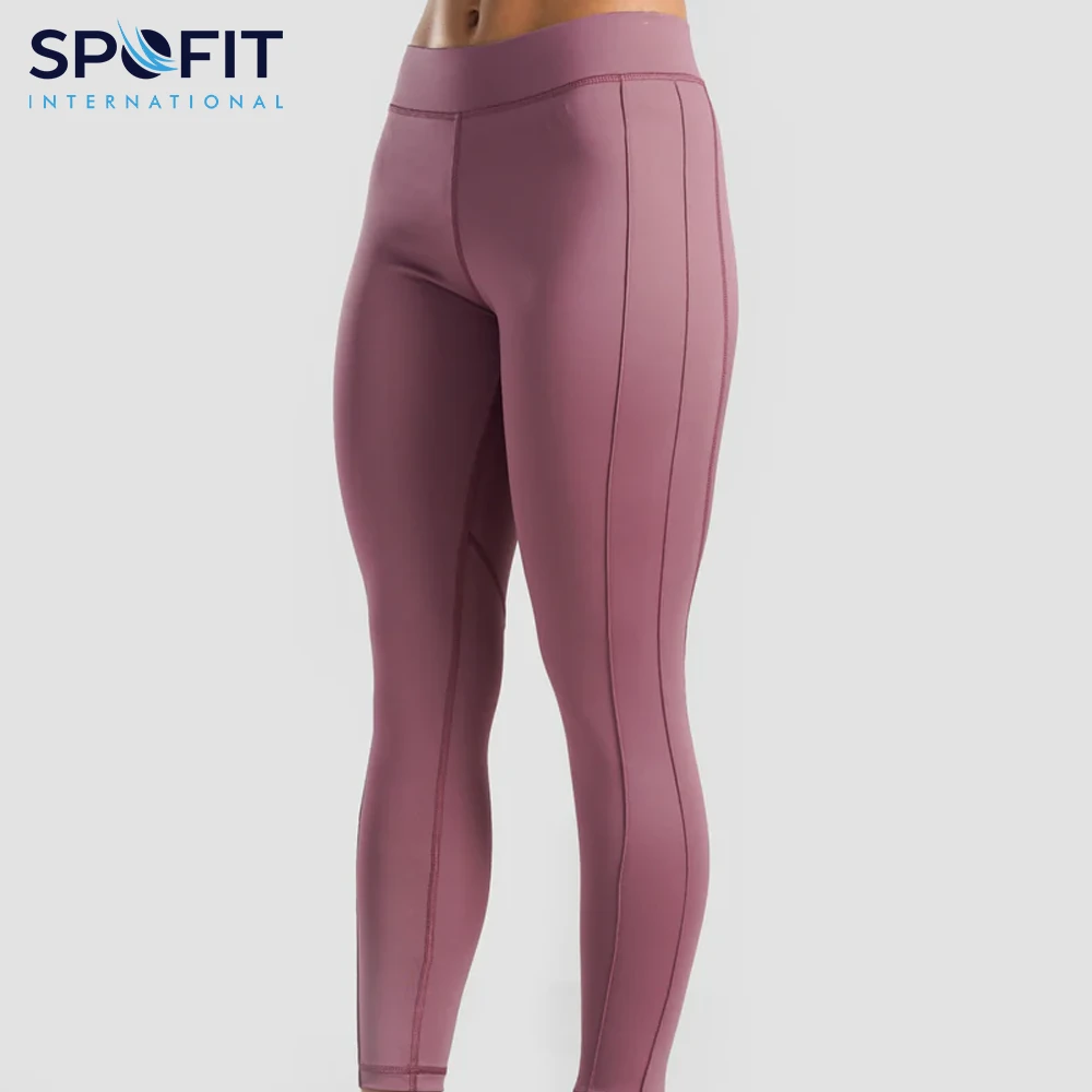 Lightweight High Quality Women Leggings Mid Waist Tummy Control Seamless Breathable Yoga Workout Pants