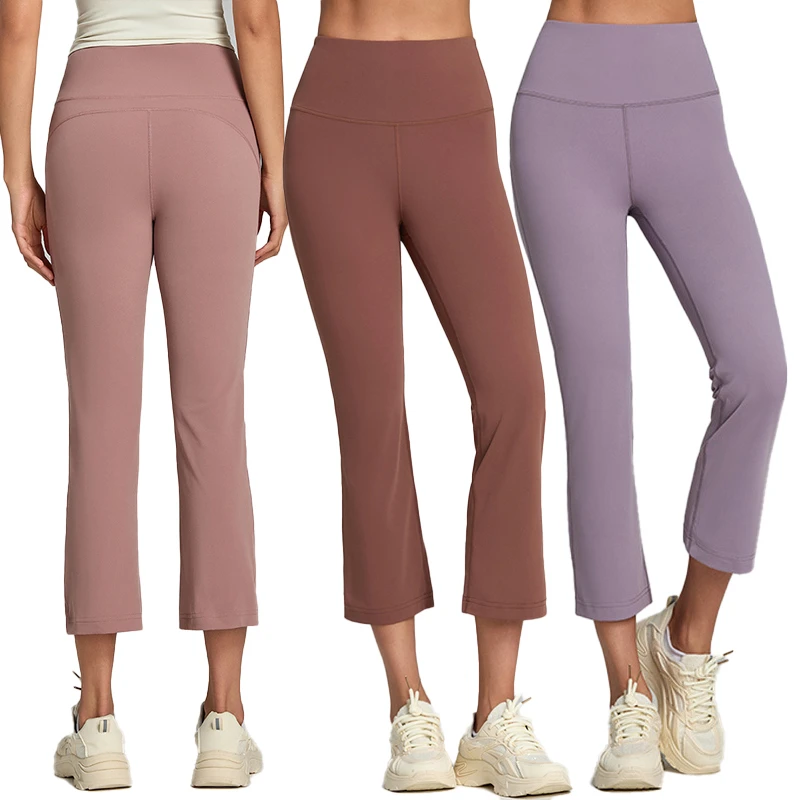New Listing Ladies Outdoor Tight Yoga Trousers High Waist Cropped Sports Pants Butt Lifting Yoga Leggings for Women