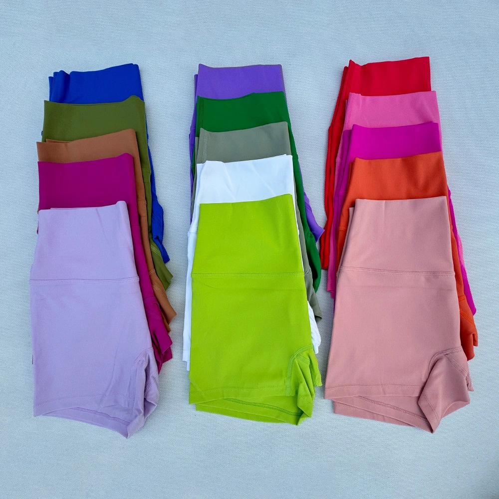 Solid Color Soft Tight Women Fitness Sport Short High Waist Yoga Short Leggings Cycling Comprehensive Training Jog Athletic