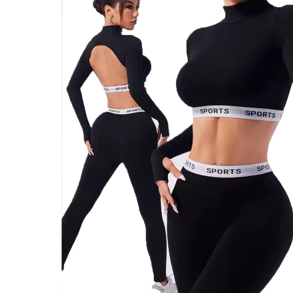 Women's Plus Size 2-Piece Breathable Quick Dry Yoga Crop Top Sports Bra Leggings Set Pockets Solid Pattern High Elastic Waist