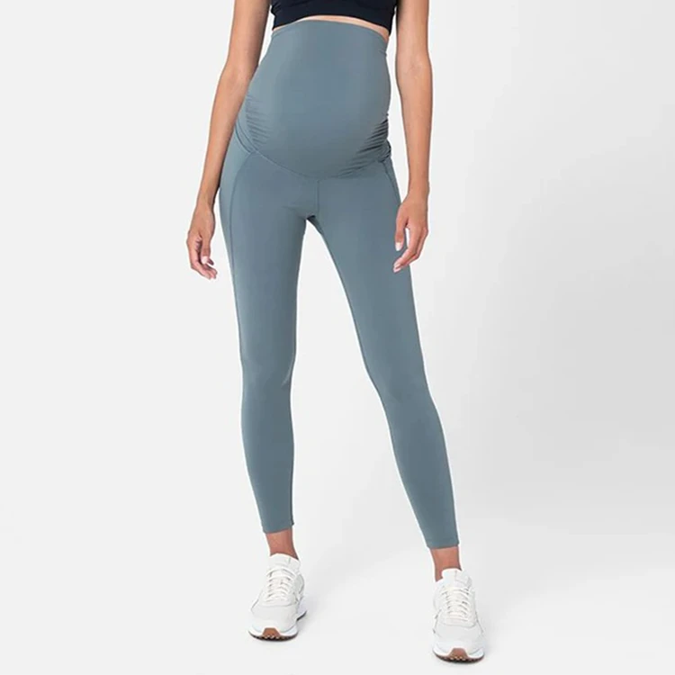 Sportswear Fitness Stretchy Soft Breathable Anti-Bacterial Eco-Friendly Side Pockets Spandex/Cotton Maternity Nursing Yoga