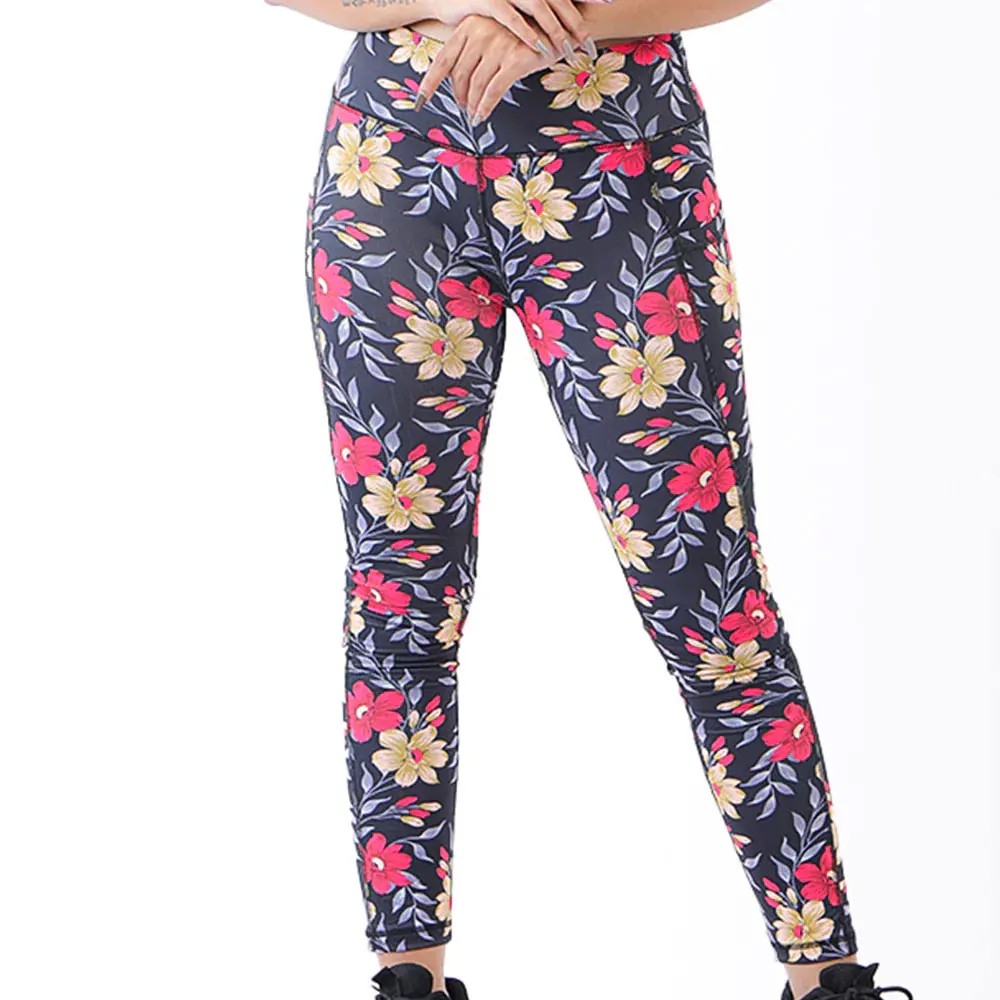 Women's Yoga Leggings Solid Drawstring High Waist Breathable Comfortable Knee Length Eco-Friendly