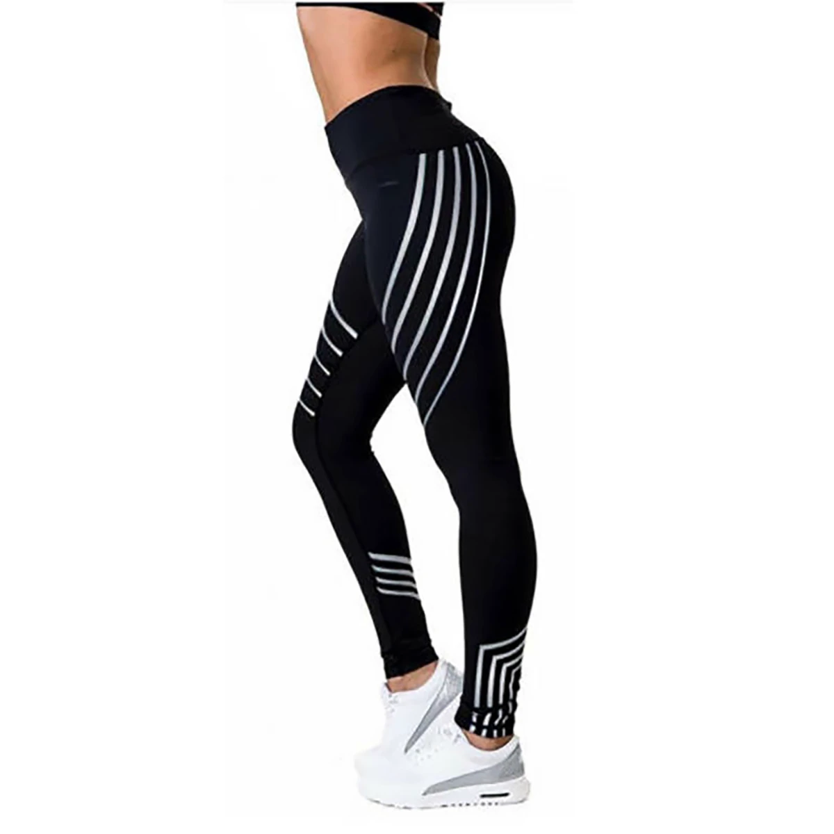 High Quality Women's Yoga Leggings New Trending Sexy High Waist Solid Pattern Breathable Fitness Leggings