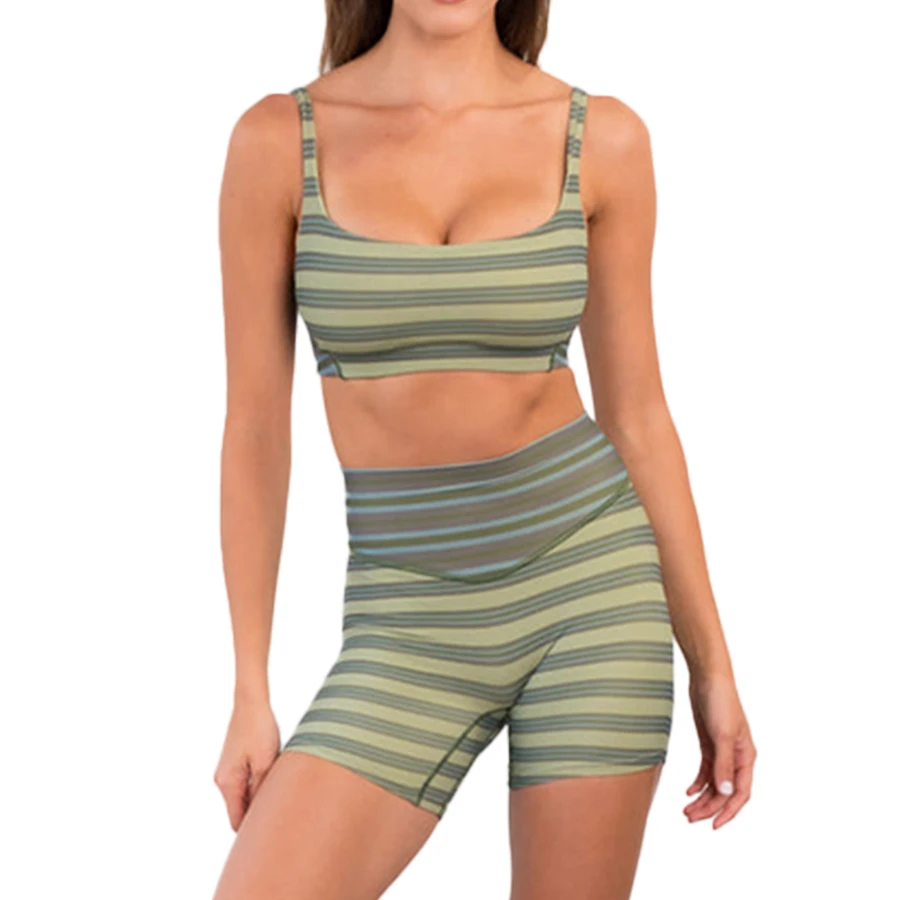 Seamless Breathable Women's Sportswear Yoga Set Workout Sports Bra Gym High Waist Legging Fitness Athletic Front 2-Piece Custom