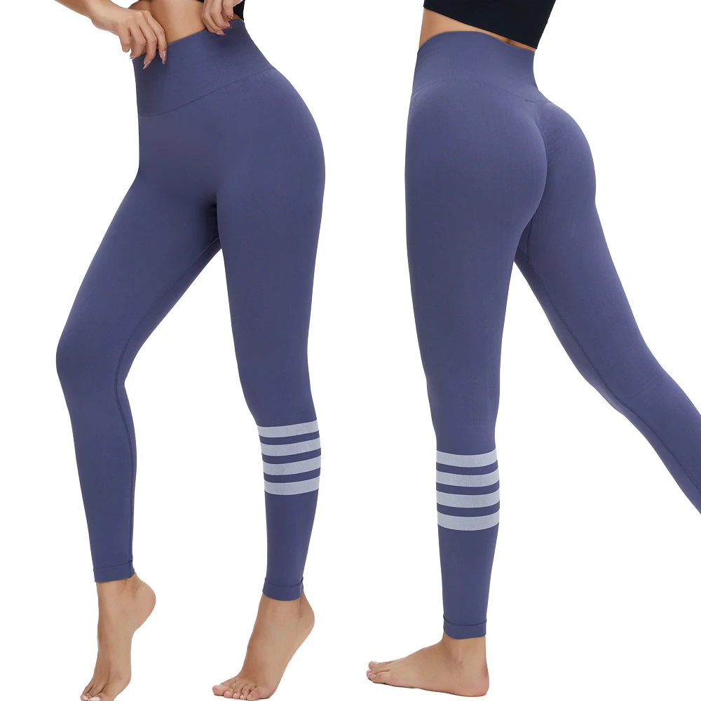 Women's High Waist Yoga Pants Sexy Scrunch Butt Lift Seamless Long Leg Gym Workout Sport Riding Elastic Waist Leggings