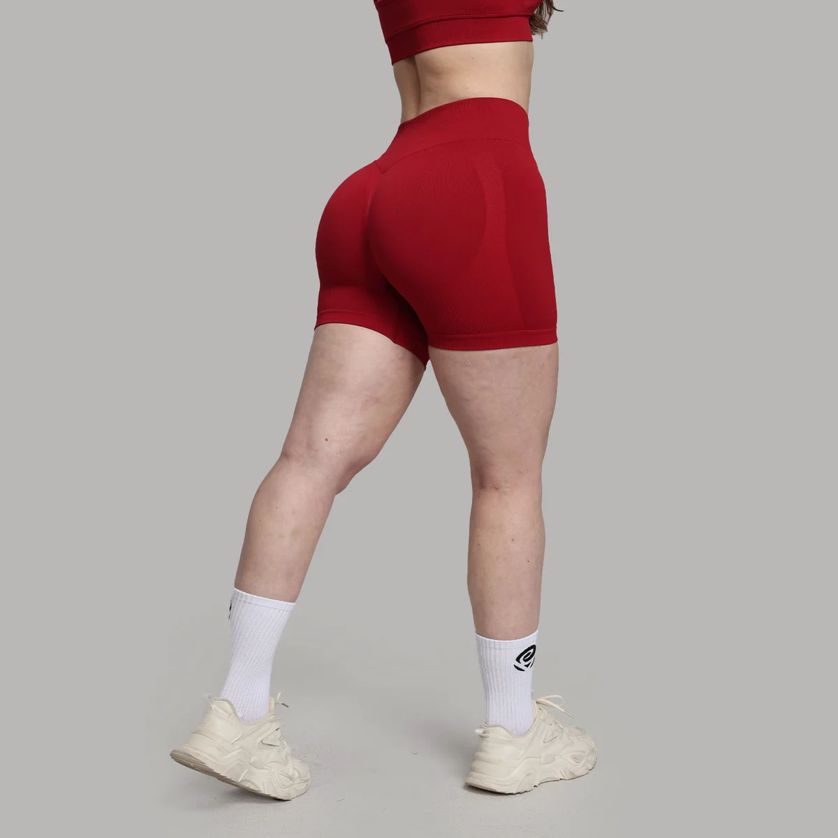 Women's Seamless Breathable Quick Dry Hip-enhancing Fitness Shorts High-waist Elastic Waist Design Suitable For Yoga Exercises