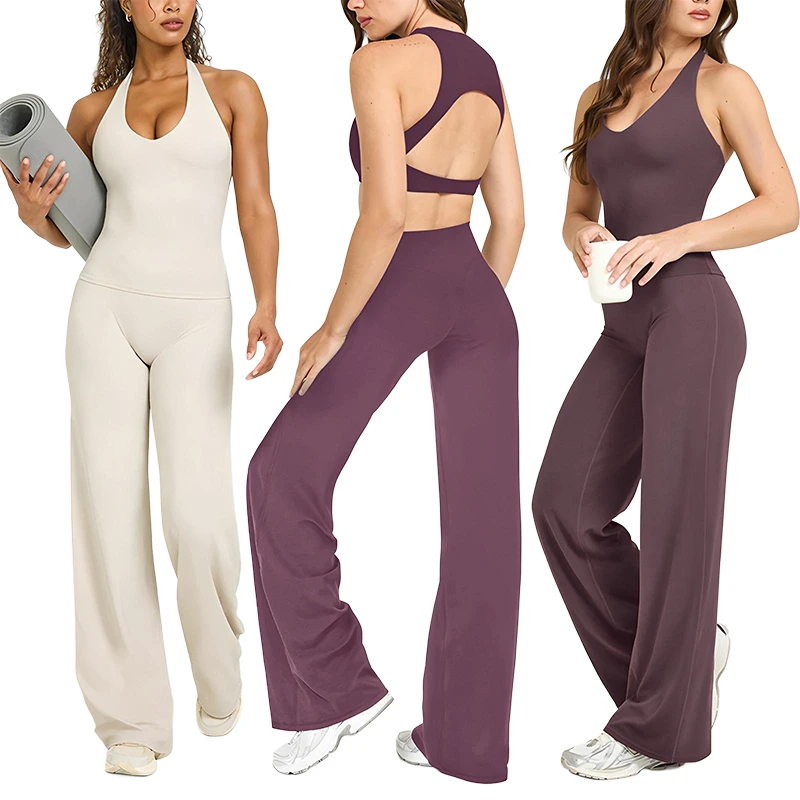 High Quality Personalized Women's Gym Clothing Push up Sportswear Gym Wear Bra Athletic tank Top Yoga Clothes Set