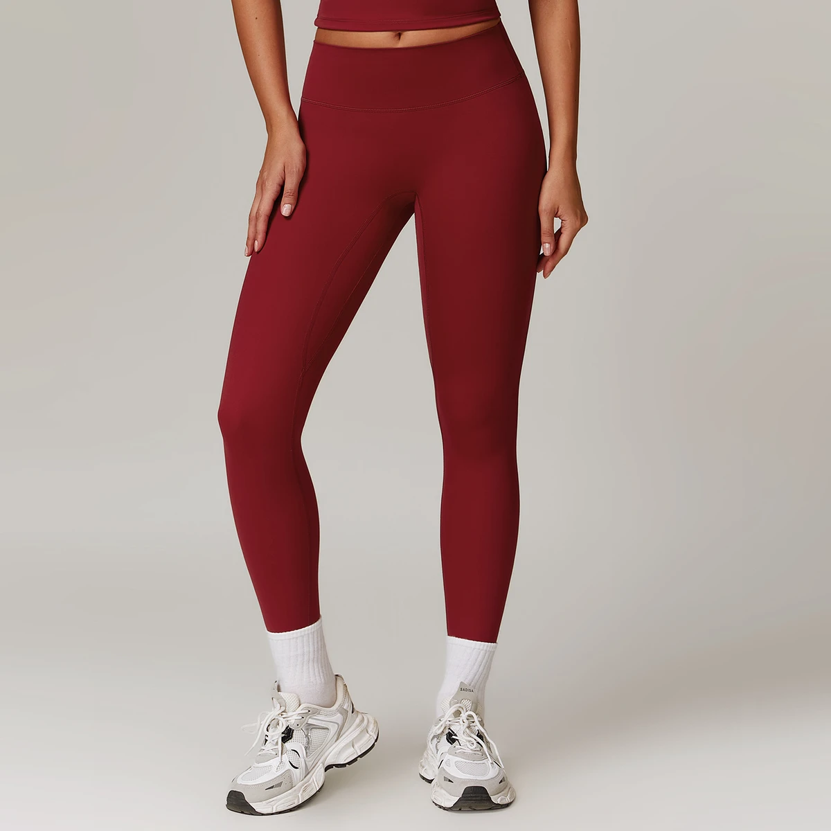 High Waist Women's Sports Fitness Yoga Leggings Quick Drying and Hip Lifting Grinding Pant with Customized Logo-Wholesale