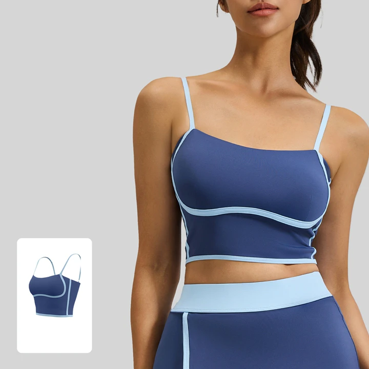 Beautiful Summer Lightweight High Support Fitness Sports Bras Adjustable Shoulder Straps Breathable Yoga Gym Wear Fixed