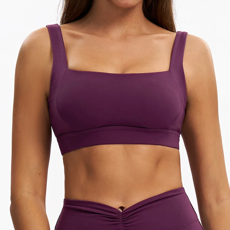 Wholesale High-Strength Shockproof High Support Yoga Bra Active Gym Wear Running Fitness Non-Adjusted Sports Bra for Women