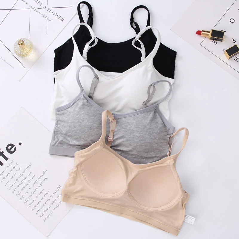 Comfortable Women's Breathable Wireless High Support Racerback Adjustable Strap Padded Seamless Yoga Sports Bra for Daily Wear