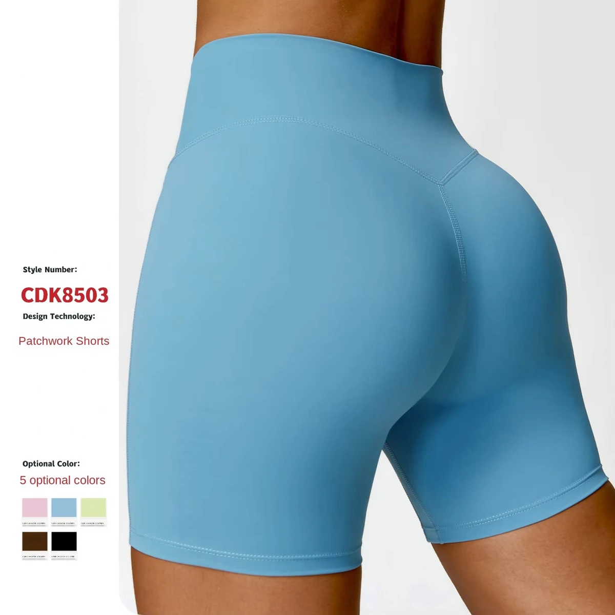 European American Hip Lifting Yoga Shorts Belly Tight High Waist Elastic Waist Vintage Fitness Pants Women's Cloud Sense