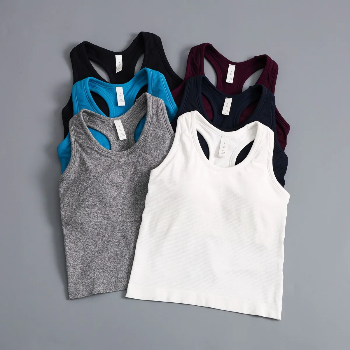 One-piece Wide-strap Breathable High Support T-line Straps Spandex/Nylon Solid Pattern Fitness Running Sports Bra for Pilates