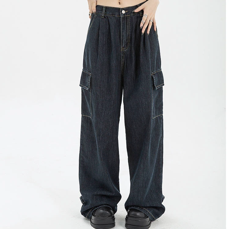 Good Quality Mid Waist Straight Jeans Denim Pants Women Plus Size Casual Winter Slim Stretch 100% Cotton Breathable