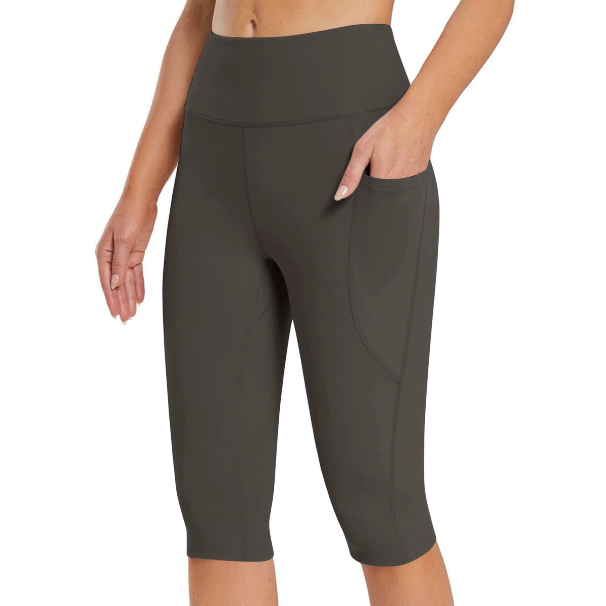 Custom Tummy Control Shapewear Running Capri Pants for Women Yoga High Waist