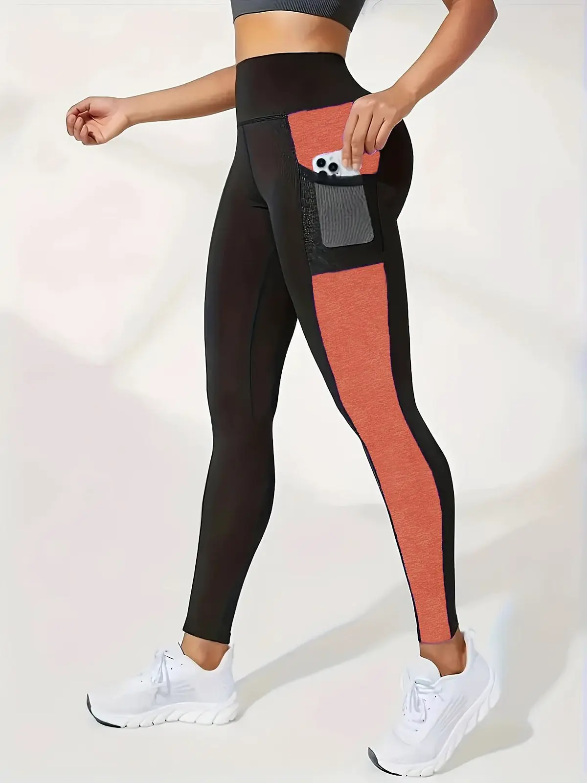 Women's Yoga Pants High Waist Tummy Control Side Pocket Solid Breathable Quick Dry Eco-Friendly Calf-Length Sportswear Gym Wear