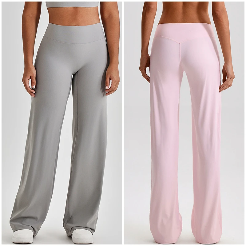2005 Spandex Quick Dry High Waisted Butt Lifting Lightweight Long Boot Cut Yoga Pants Activewear Sculpting Straight Leg Pants