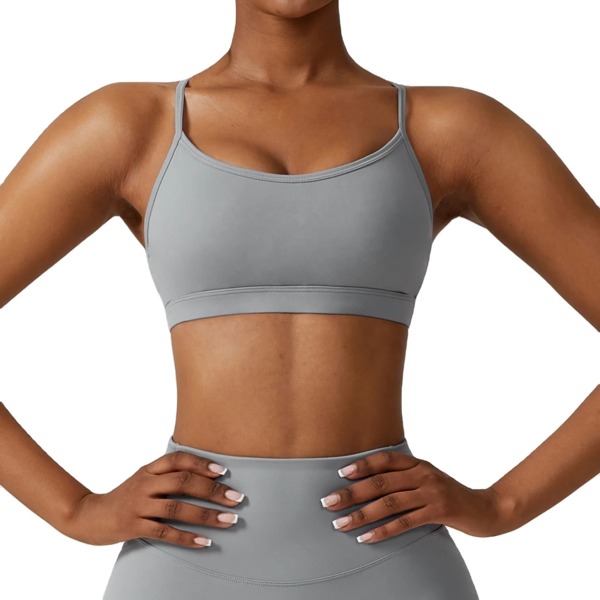 Women Girls Soft Fashion Quick Dry Stretchy Comfort Yoga Fitness Padded Cross Strap Sexy Sports Bra