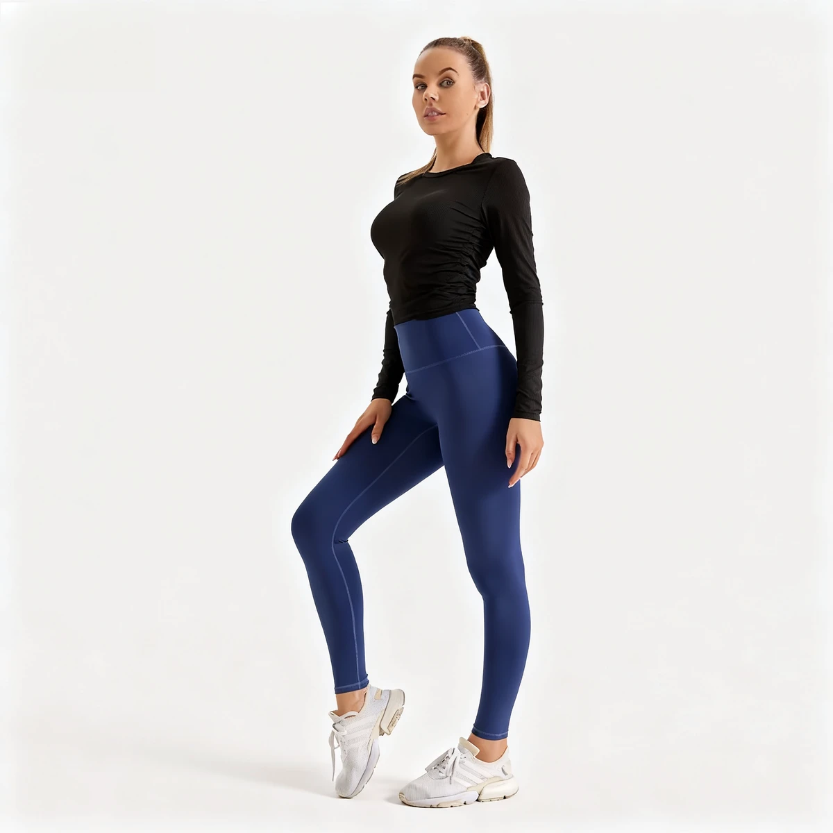 Ladies' Peach-shaped Butt Yoga Pants High Waist No Awkward Lines High Elasticity Casual Running Fitness Cropped Pants