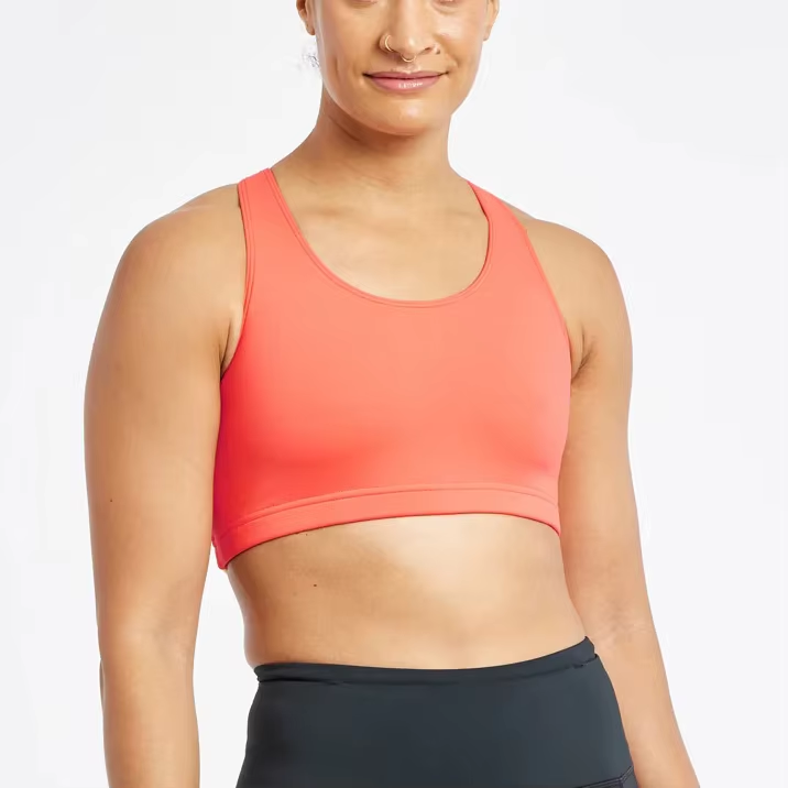 All in Motion Best Pregnancy Transparent Training Crop Halter Zip up Front Zip Sexiest Sports Bra