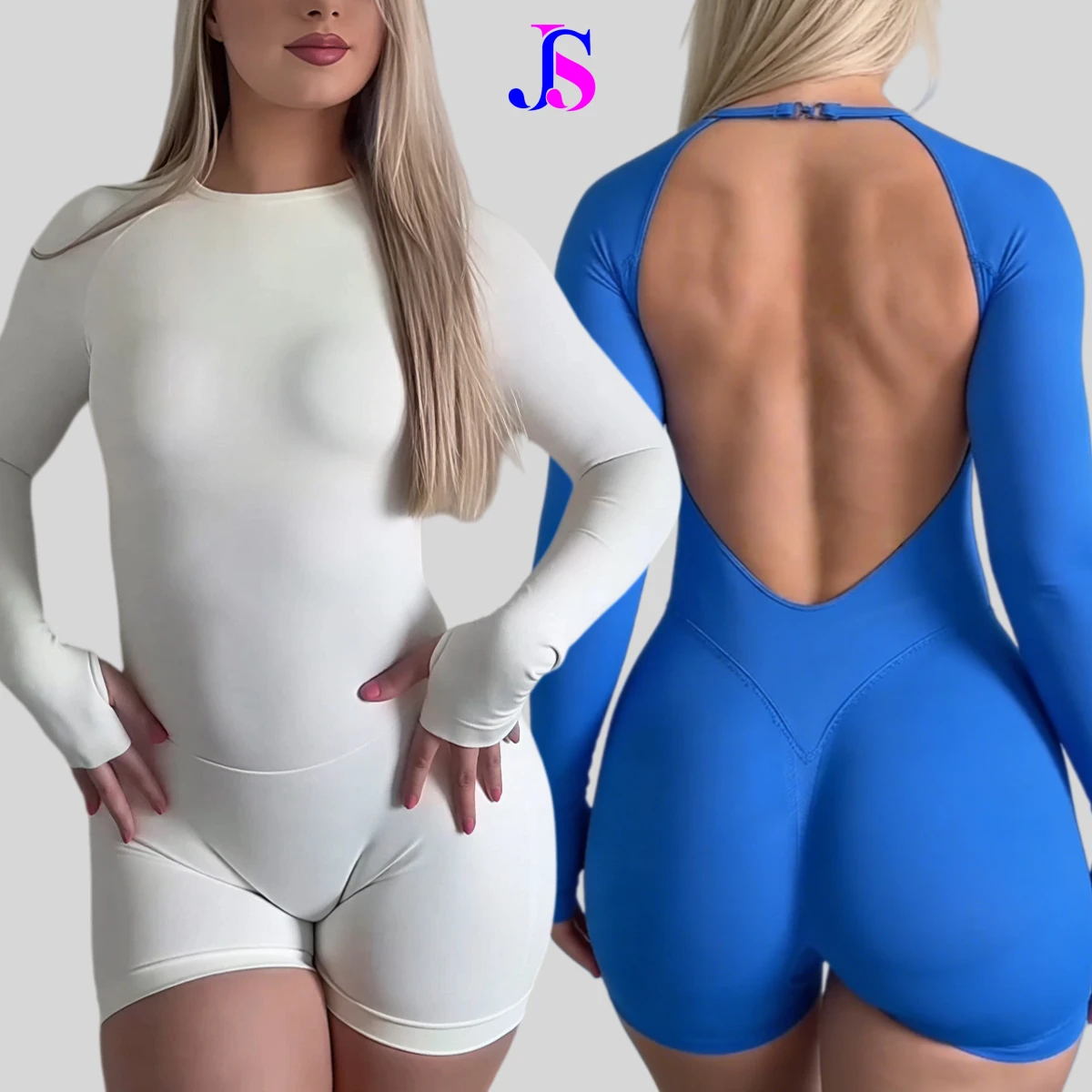 L-LTK6107 Hot Selling Women's Fitness Running Jumpsuit Backless Fitness Bodysuit Hip-Lifting Yoga Jumpsuit Women's Bodysuit Gym