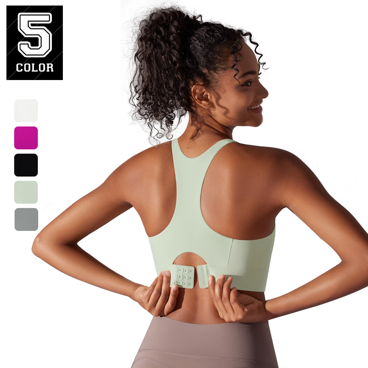 High Quality Women Gym Sports Bra Adjustable Cross Back Yoga Wear Bra Workout Supportive Top Fitness Yoga Bra