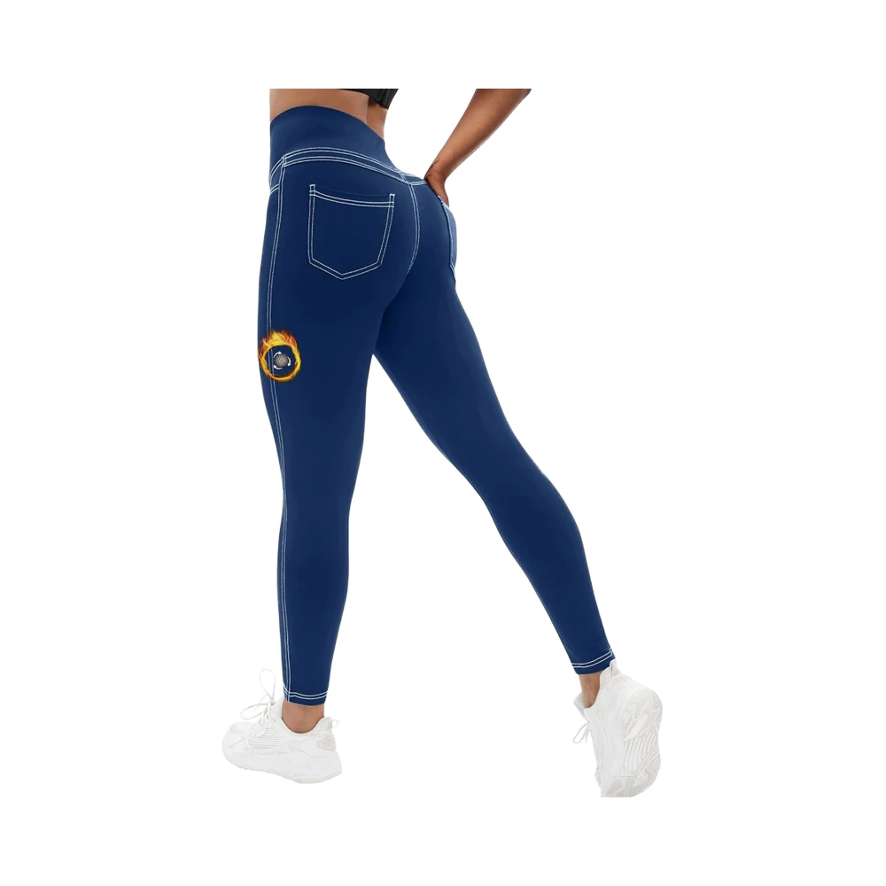 VOOVEEYA Curvy Womens Leggings High Waisted Yoga Pants Back Pockets Tummy Control-Buttery Soft-Stretchy Color Blocking