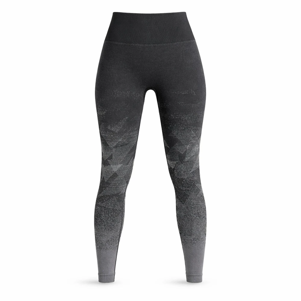 High Waist Geometric Print Yoga Leggings Full Length Four-Way Stretch Spandex Polyester Women's Fitness Pants