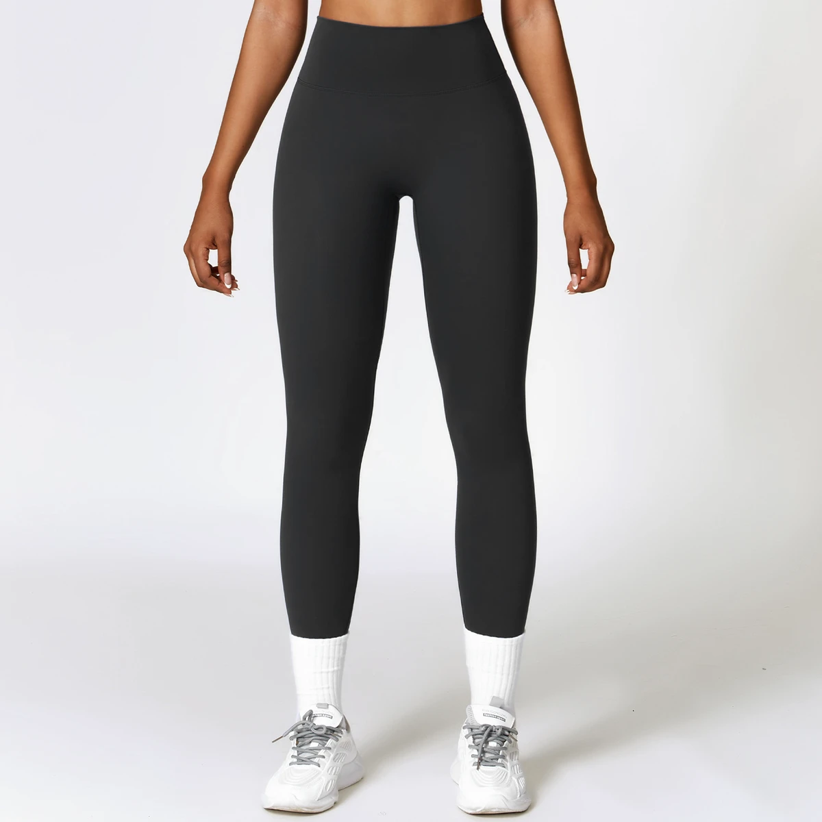 Popular Design Solid FourWay Stretch High Waisted Leggings for Women No See Tummy Control Quick Dry Breathable Cycling Workout