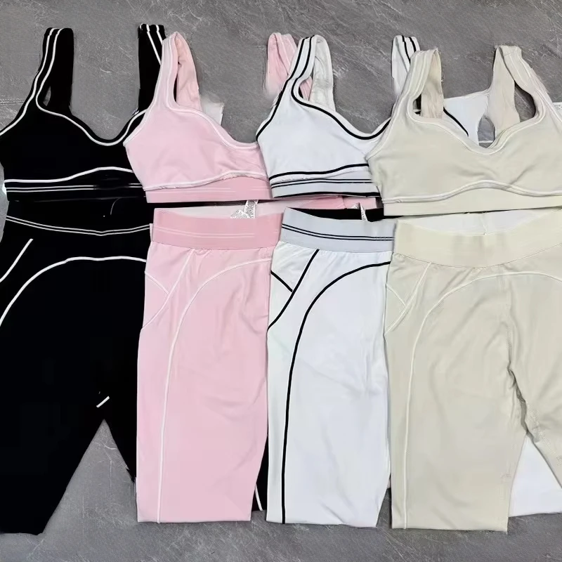 2026 Wholesale Fashion Yoga Pilates Stretch Seamless Ribbed High-quality Yoga Sets 2 Pieces Set for Women