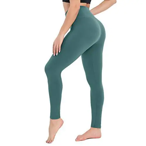 High Waist Soft Custom Gym Sports Workout Leggings for Women Breathable Knitted Fabric Casual Style Tummy Control Yoga Pants