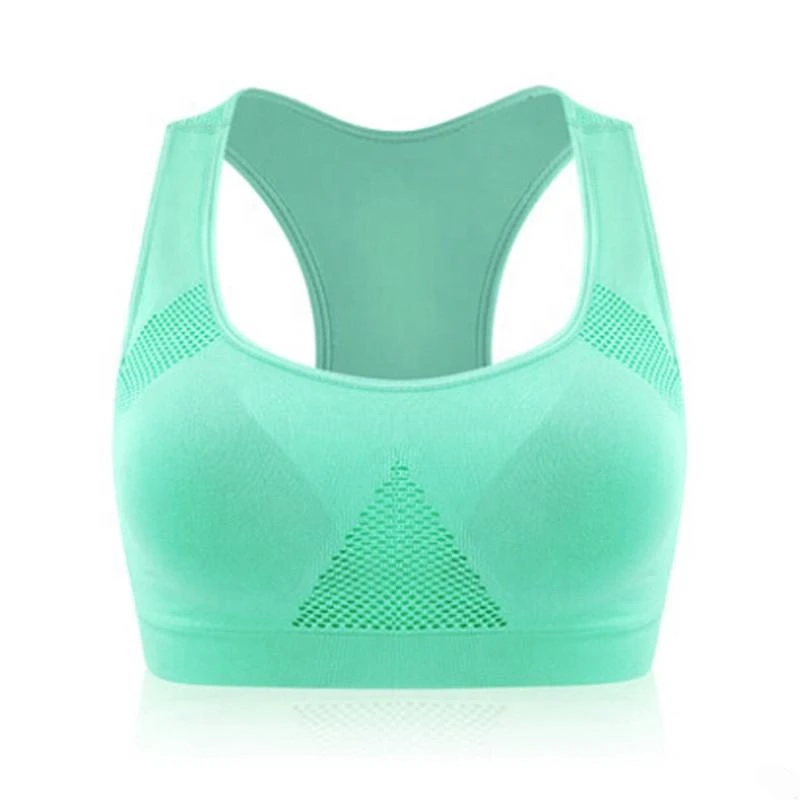 Women's Mid Keyhole Medium Support Racerback Sports Removable Cups Light Breathable Anti-Bacterial Spandex/Polyester Running Bra