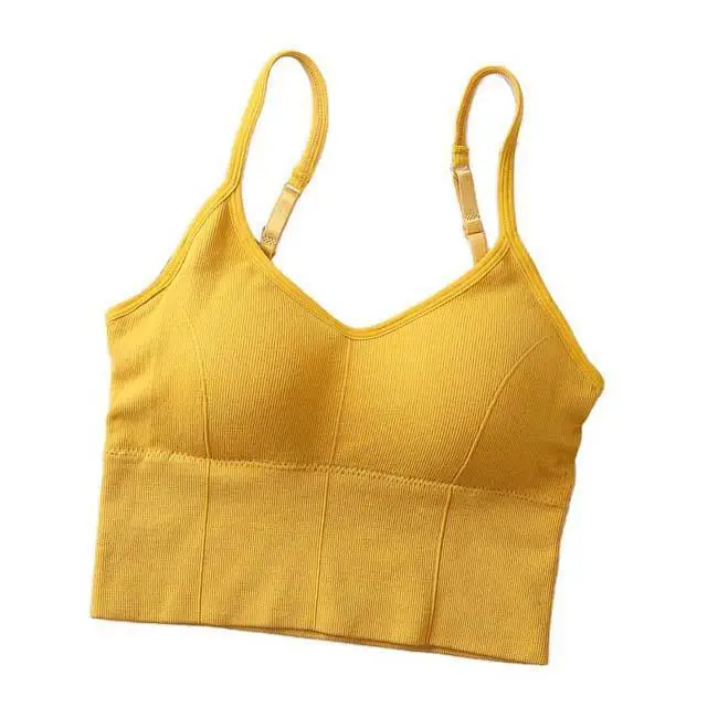Women's Seamless One Shoulder Crop Sports Bra Lightweight Reversible High Support Comfortable Breathable Fitness Yoga Wear Solid