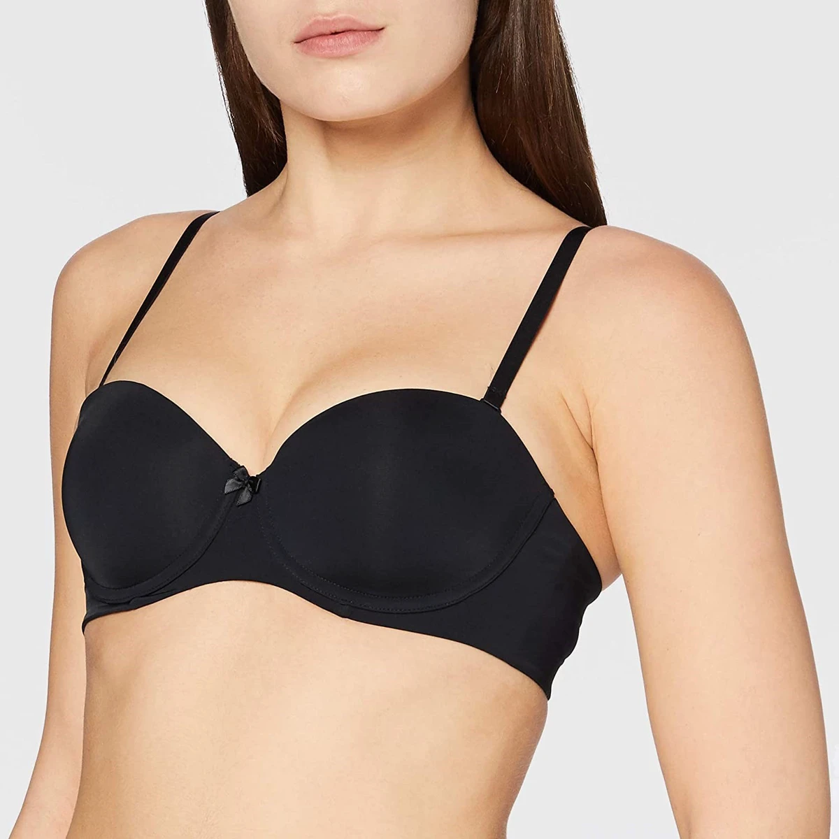 OEM Custom Made Foam Cup OEKO-TEX Certificated Sexy Double Layer Plus Size Tube Underwire Strapless Bra For Big Women Underwear
