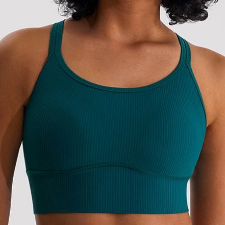 2026 Seamless Yoga Set | Soft Breathable Quick-Dry Sportswear | Strappy Back Sports Bra & Stretch Gym Tank Tops