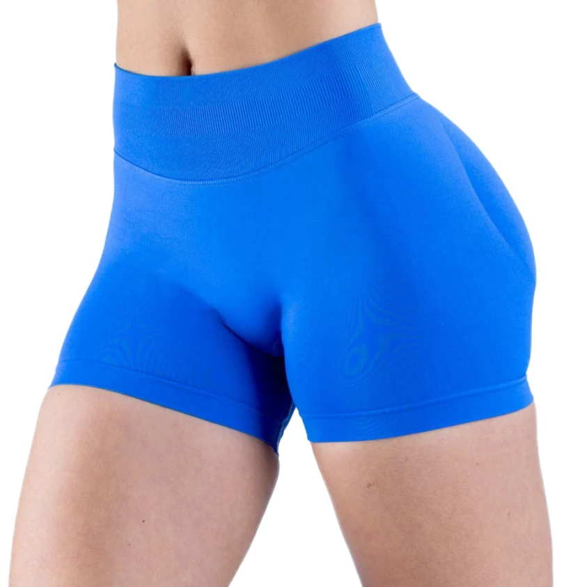 Seamless High Waist Biker Shorts, Butt Lifting Tummy Control Stretch Squat Proof Workout Yoga Shorts