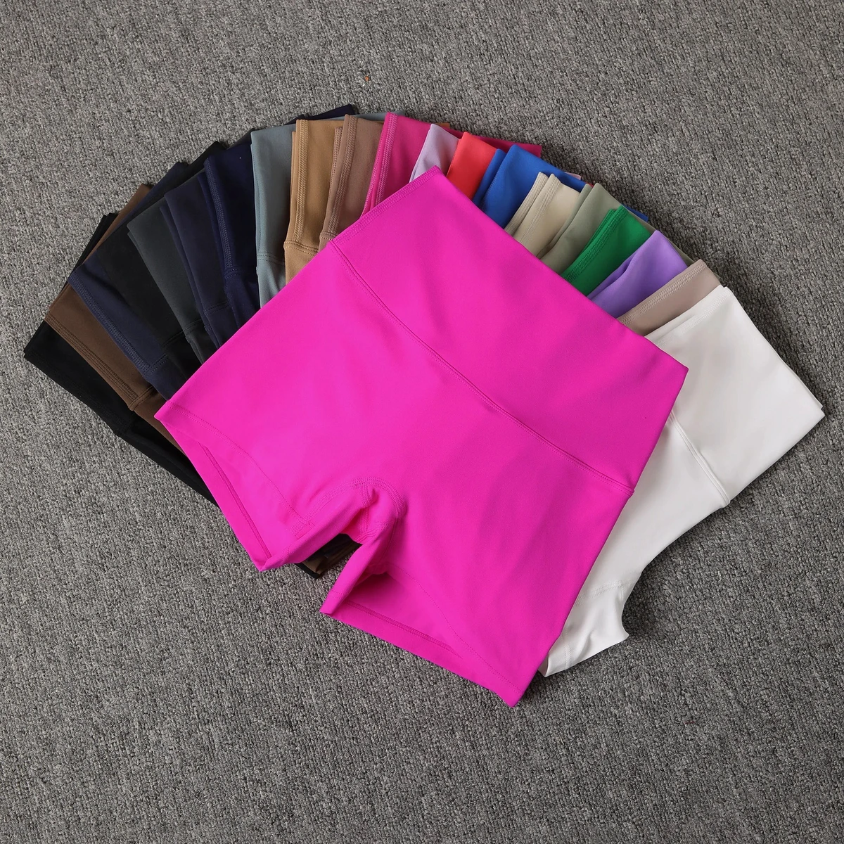 Wholesale Women's Sexy High Waisted Yoga Shorts, Sports Tight Fit, Elastic, Breathable, Wrinkle Resistant Three Quarter Pants