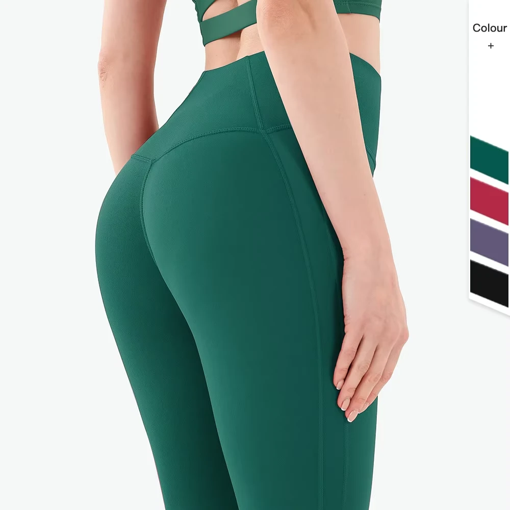 Yoga Pants Women's Summer Breathable Shape Ankle-Length Quick-Drying High Waist Peach Hip Fitness Solid Custom Pants