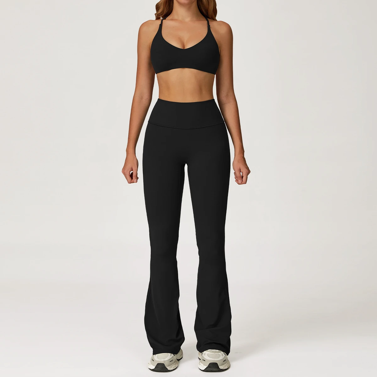 G TOP Anti-seismic Yoga Suit for Women - Quick-drying Tight-fitting Fitness Outfit for Leisure and Sports Suitable for Girls