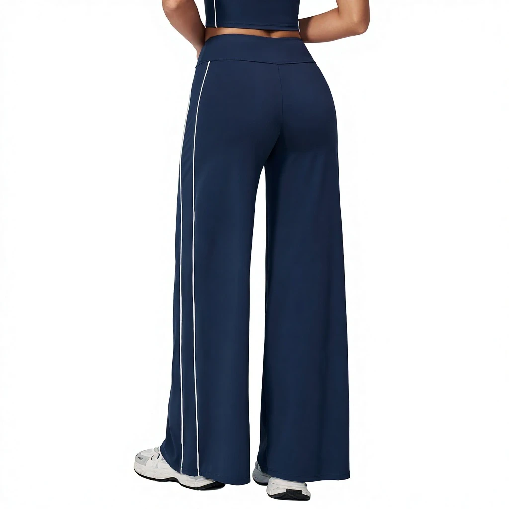 New Hot Selling Women's Yoga Suit Fitness Pants High Waist Four-Way Stretch Breathable Lightweight Solid Color Outdoor Sports