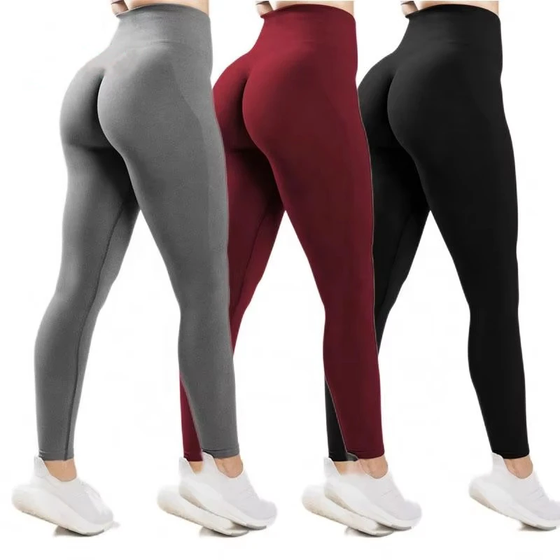 Fall New High Waist Sport Leggings Femininas Big Booty Scrunched Fitness Workout Running Yoga Pants Leggings