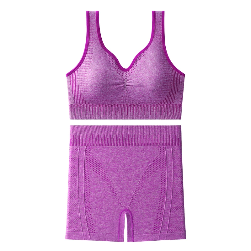 Factory Direct Sales Women's Sports Bra Suit Yoga Running Sweat-absorbent Breathable High-elastic Vest Quick-drying Sportswear.