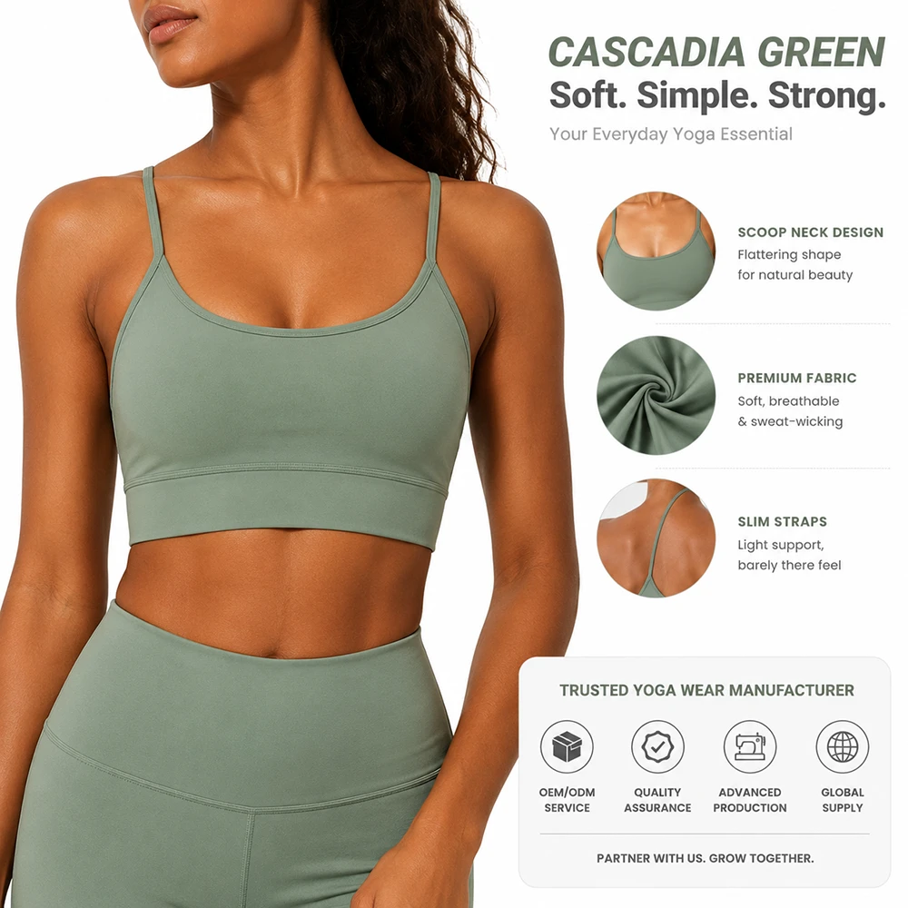 Custom Plus Size Eco Friendly High Elastic Four-Way Stretch Sports Bra Supportive Compression Quick Dry Breathable Front High