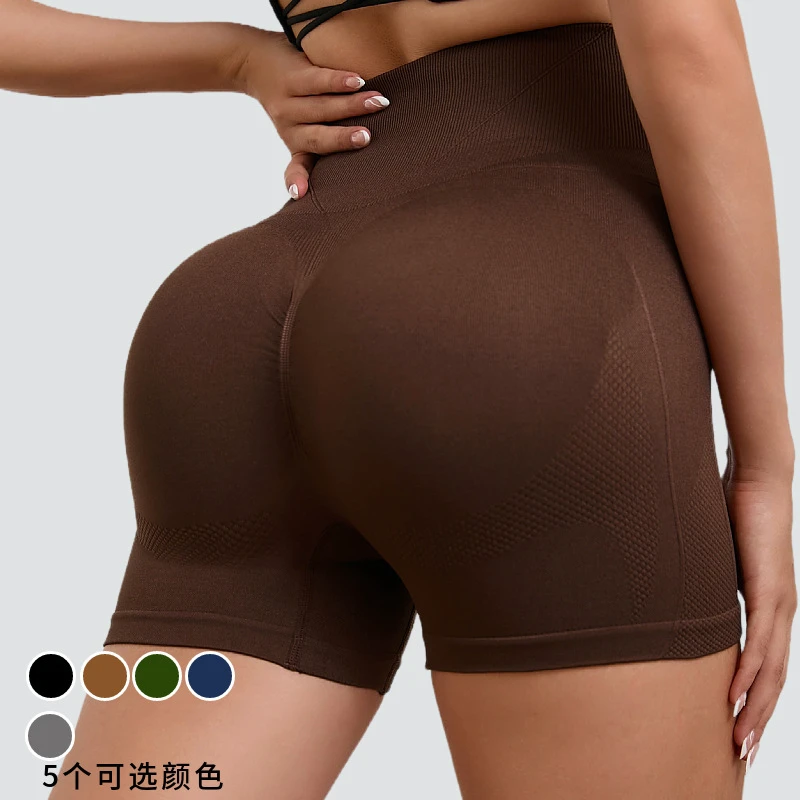 High Waist Seamless Tight Women Sports Shorts Sexy Peach Butt Yoga Shorts Quick Drying Yoga Running Short Leggings